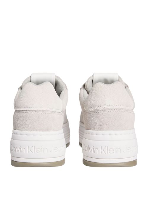 Sneaker donna tortora in camoscio Calvin Klein Jeans | YW0YW018390F7